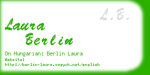 laura berlin business card